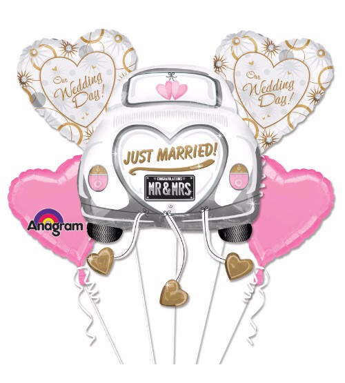 בלון עם הכיתוב -just married