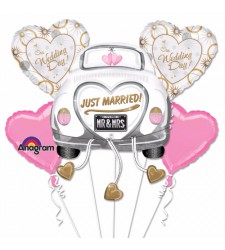 בלון עם הכיתוב -just married